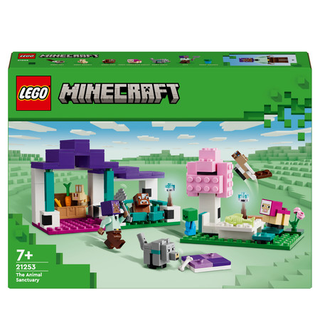 LEGO Minecraft 21253 Rezerwat zwierząt EFE Owca Wilk Królik Kot mały Zombie