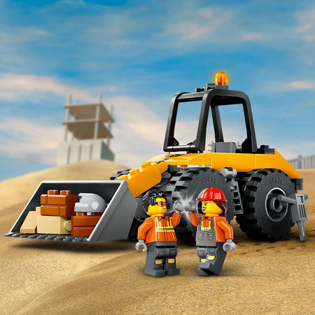 LEGO City 60450 Żółta Ładowarka Kołowa Budowa Młot Pneumatyczny Gruz