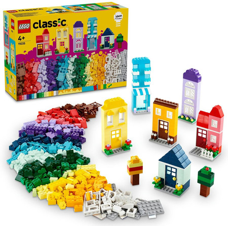 LEGO Classic 11035 Zestaw Kreatywny Domy Domki Budynki Drzwi Okna Akcesoria
