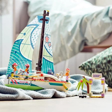 LEGO Friends 41716 Stephanie i Przygoda Pod Żaglami Łódź Statek + Akcesoria