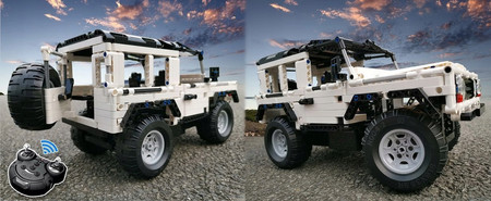 Klocki CaDa Land Rover Samochód zdalnie sterowany model z pilotem RC Auto