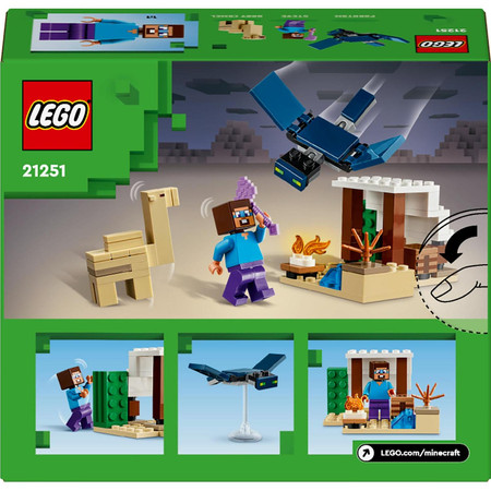LEGO Minecraft Pustynna wyprawa Steve'a 21251 Dom Baza Latający Fantom