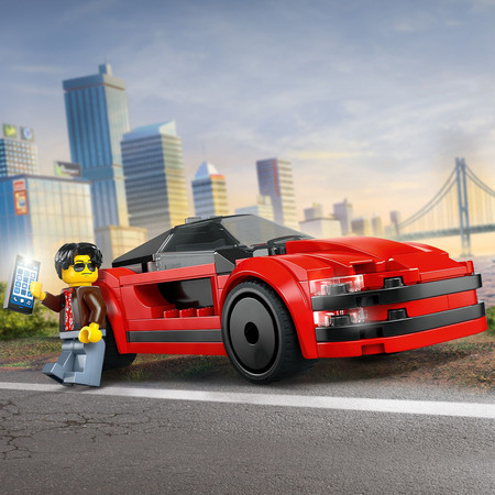 LEGO CITY 60448 Czerwony samochód sportowy
