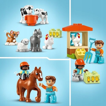 OUTLET LEGO Duplo 10416 Opieka nad zwierzętami na farmie 8 figurek zwierząt Rolnik