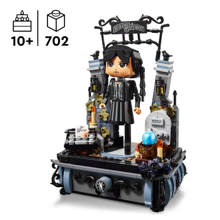 LEGO Wednesday Addams 76780 Brama Akademii Nevermore Akcesoria 2 w 1