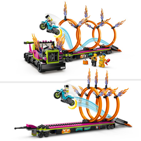 LEGO City Samochód Ciężarowy + Motor Kaskaderski
