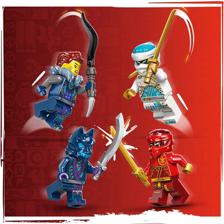 LEGO Ninjago Ruchomy Mech Żywiołu Ognia Kaia 71808 4 Figurki Zane Jordana