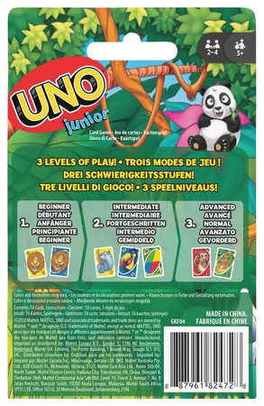 Gra karciana Mattel UNO Junior Karty do gry 2+ GKF04
