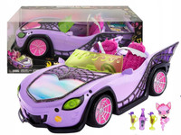 Mattel Auto Monster High Fioletowy kabriolet z pajęczą siecią HHK63