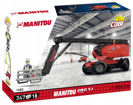 COBI 1683 Manitou 280 TJ Podnośnik Teleskopowy Maszyny Budowlane