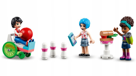 LEGO Friends 41708 Automat w dyskotece Kręgielnia Strefa Gier 3 Figurki