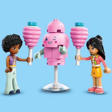 LEGO 42643 Friends - Stoisko z watą cukrową i skuter Candy