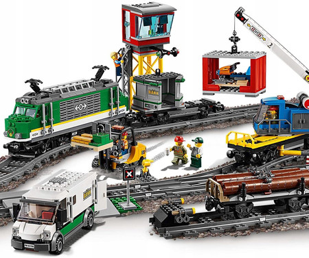 LEGO City 60198 Pociąg towarowy sterowany