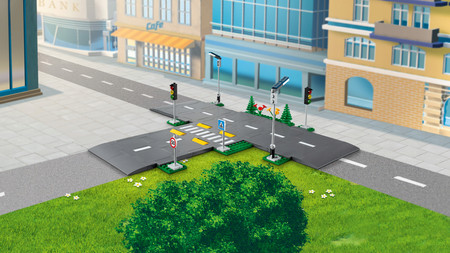 LEGO City 60304 Płyty Drogowe Ulica Sygnalizacja Znaki