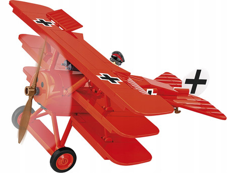 Klocki COBI 2996 samolot FOKKER DR.I "RED BARON" 217K