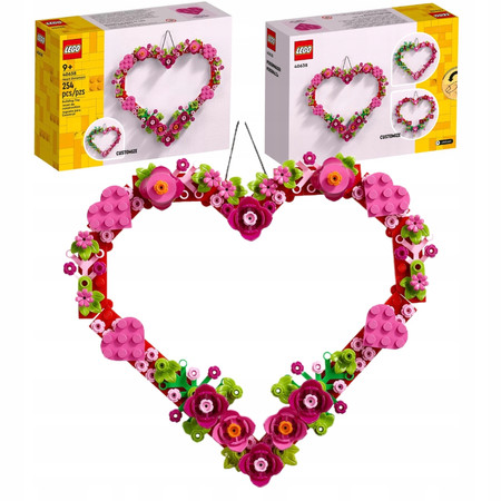 Klocki LEGO Okolicznościowe 40638 Ozdoba w kształcie serca Walentynki Serce