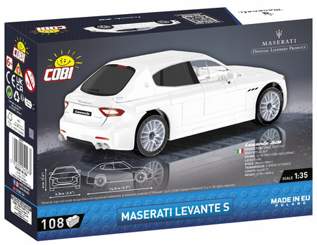 Polskie Klocki COBI Samochód Auto Maserati Levante GTS 24507 108 Elementów