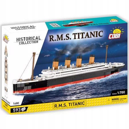 Polskie Klocki Cobi 1680 Statek R.M.S. TITANIC Klocki Historyczne Model