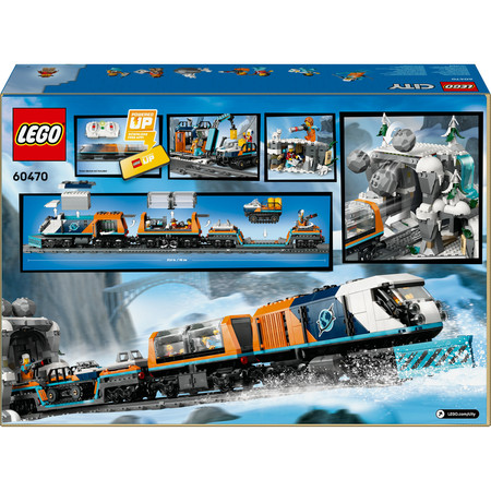 LEGO City 60470 Ekspres Polarny Arktycznych Odkrywców Pociąg Tory