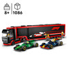 LEGO City 60445 City 60445 Ciężarówka F1 z samochodami F1 RB20 i AMR24