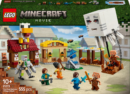 OUTLET LEGO Minecraft 21273 Atak balonowego Ghasta na wioskę Balon diabła Nowość