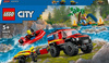 LEGO City Samochód Terenowy SUV Auto Wóz strażacki z łodzią ratunkową 60412