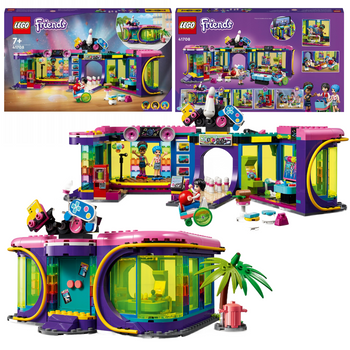 LEGO Friends 41708 Automat w dyskotece Kręgielnia Strefa Gier 3 Figurki