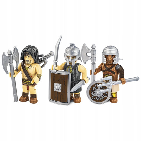 COBI 20066 Imperium romanum Gladiatorzy 3 Figurki Wojowników