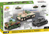 Klocki COBI 2740 3x Czołg Renault R35 - Valentine IX - Panzer I II Wojna