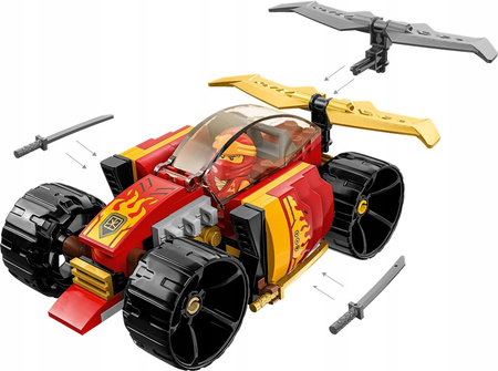 LEGO Ninjago Samochód wyścigowy ninja Kaia EVO Auto Pojazd + Figurka 71780