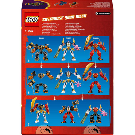 LEGO Ninjago Robot żywiołu ziemi Cole'a 71806 Ruchomy Mech Ninja 2 Figurki