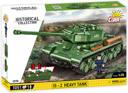 COBI 2578 Polskie klocki Wojskowe Duży Model Czołg IS-2 HEAVY TANK 1051el.