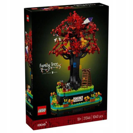 LEGO Ideas 21346 Rodzinne Drzewo Duży Zestaw 1040 el. Ozdoba Zawieszki