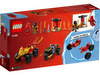 OUTLET LEGO NINJAGO 71789 BITWA SAMOCHÓD MOTOR NINJA KAI LORD RAS ZŁOTY MŁOT