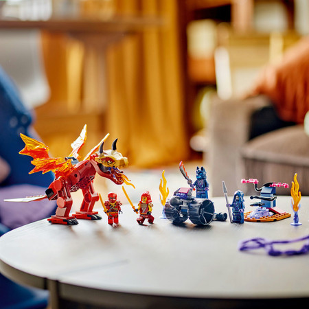 LEGO Ninjago Smocza Bitwa Kaia 71815 Ruchomy Smok + 4 Figurki Pojazd Działo
