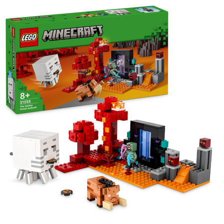 LEGO Minecraft Portal do Netheru 21255 Wojownik Orków Strzelający GHAST