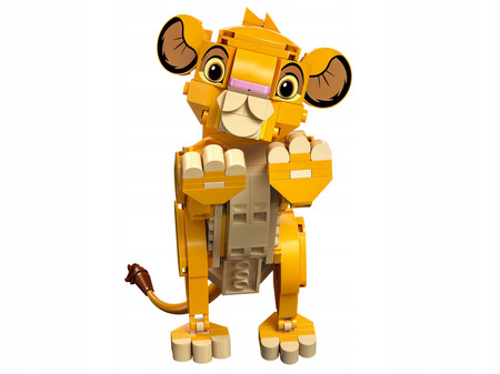 LEGO Disney 43243 Król Lew lwiątko Simba Lew Simba z Króla Lwa