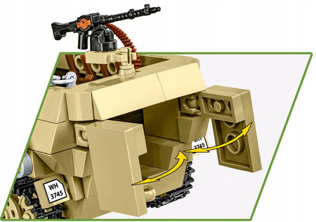 COBI HC WWII HALF-TRACK SD.KFZ.251/10 AUSF.D 500 KL. 3130