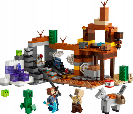 LEGO Minecraft 21263 Kopalnia w Badlandach Creeper Pająk Szlamy TNT Wybuch