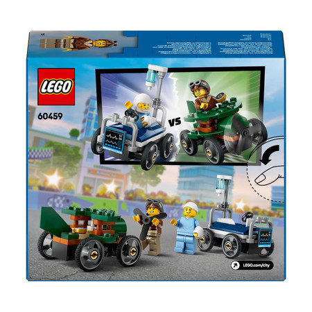 LEGO 60459 City - Zestaw wyścigówek: samolot kontra łóżko szpitalne Miasto