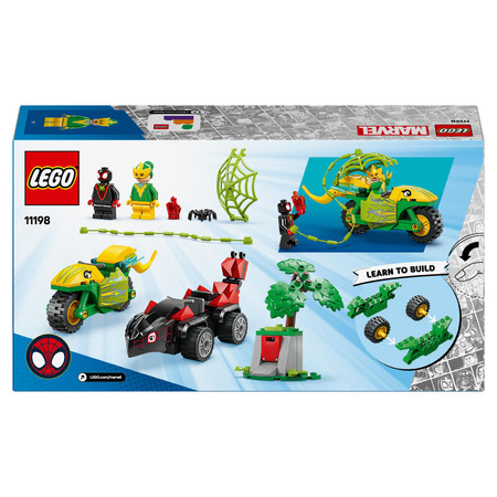 LEGO Marvel Spidey 11198 Pościg Spina za Electro w Dinopojeździe Autko 4+
