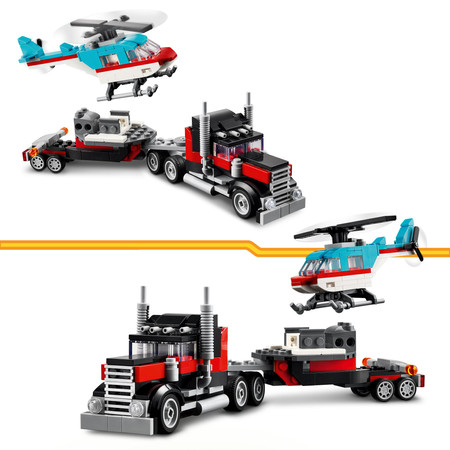 LEGO Creator 3in1 31146 Samochód Ciężarówka helikopter Cysterna SUV Samolot