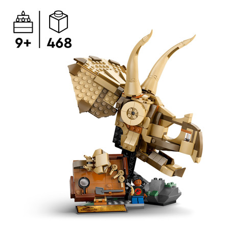 LEGO 76969 Jurassic World - Szkielety dinozaurów: czaszka triceratopsa Nowe