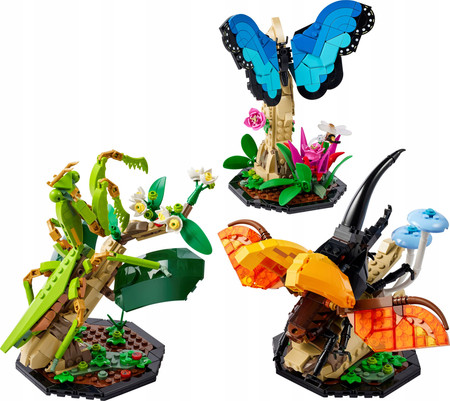 LEGO Ideas 21342 Kolekcja owadów Insect Collection Modliszka Motyl Chrząszc