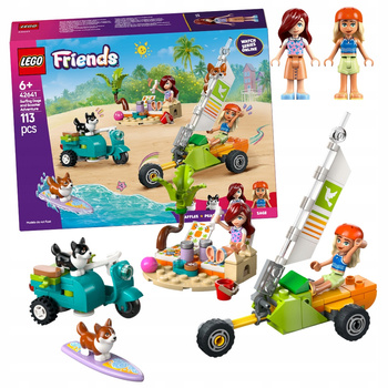 LEGO 42641 Friends - Przygoda z surfującymi psami i skuterem Żaglowóz