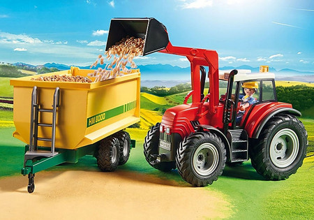 Playmobil Country Farma Wieś Traktor z przyczepą