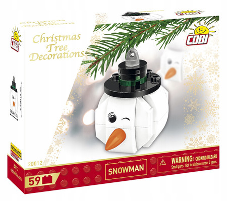 COBI 20012 Christmas tree decorations Ozdoba na choinkę Bałwan Bombka
