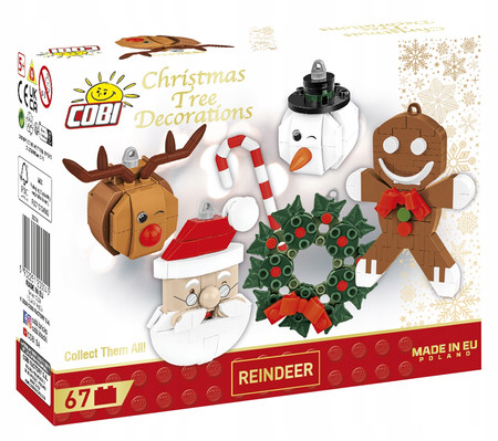 COBI 20014 Christmas tree decorations Ozdoba na choinkę Renifer Rudolf