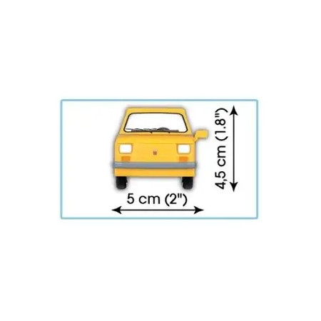 Polskie Klocki Cobi Samochód Auto Fiat 126P 24530 Żółty Maluch Autko