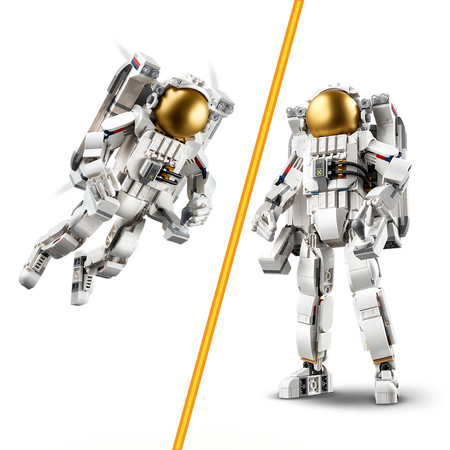 LEGO Creator 3w1 Kosmos 31152 Ruchoma Figurka Astronauta Pies Odrzutowiec